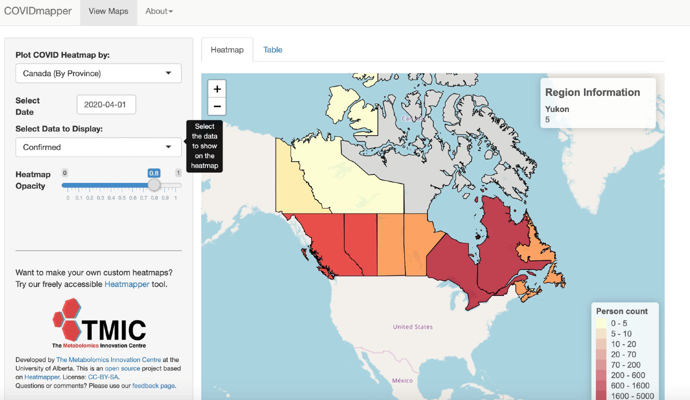 Covidmapper captures data from around the world on the progression and severity of the COVID-19 pandemic.