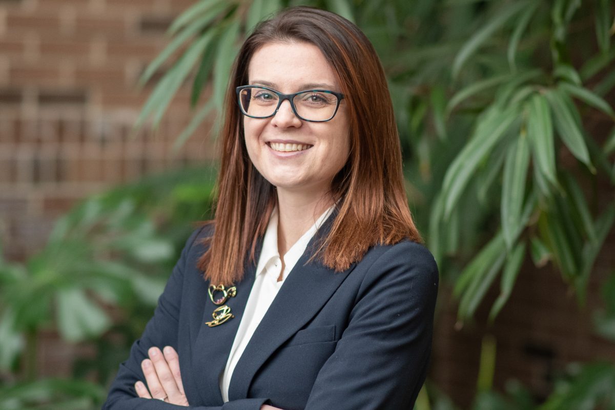 Laura Petrich, pictured on the University of Alberta campus.