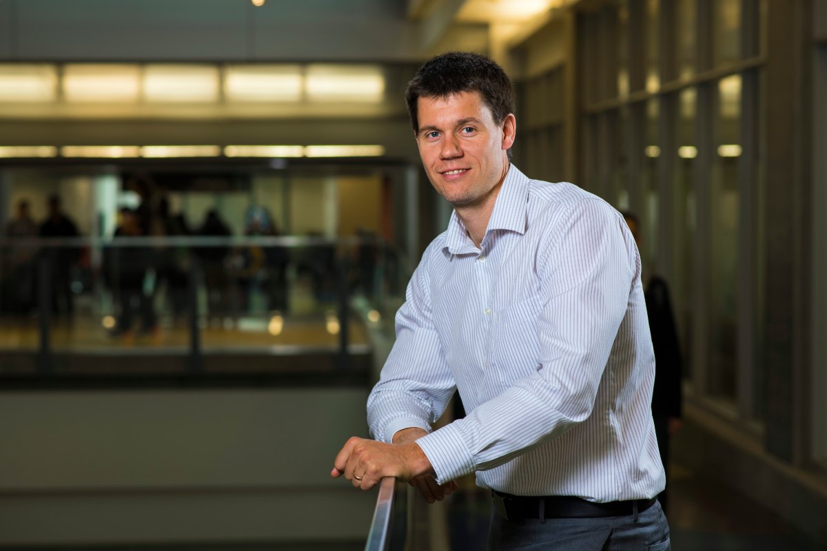 Matthew Macauley, assistant professor in the Department of Chemistry and Canada Research Chair in Chemical Glycoimmunology, pictured on the University of Alberta campus.