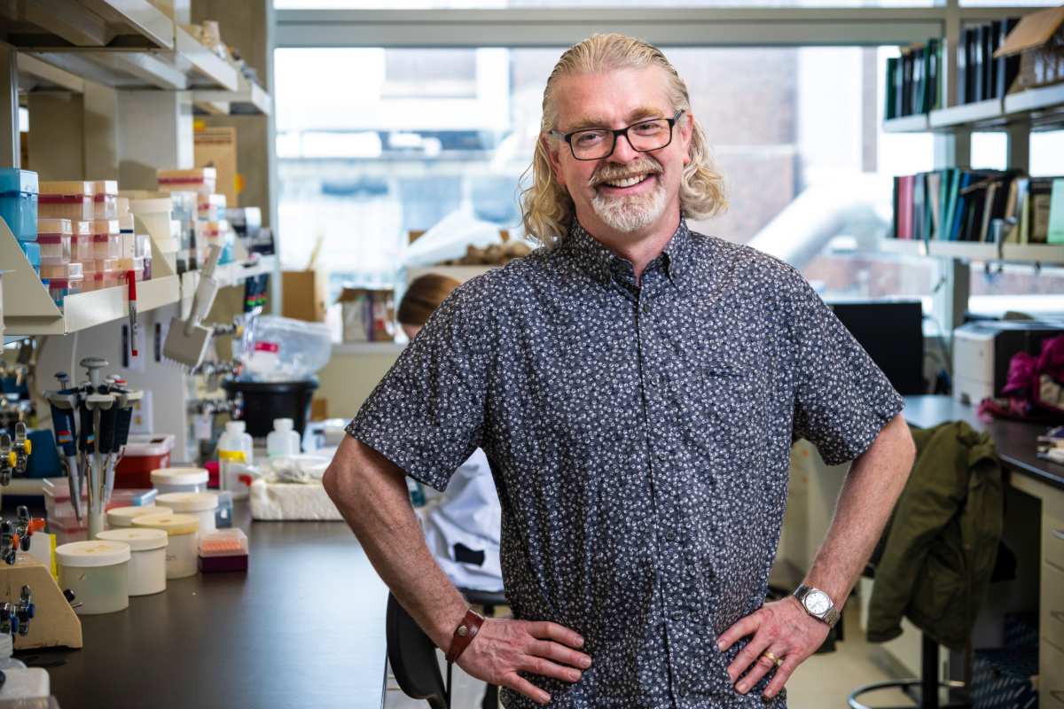 Chair of the Department of Biological Sciences David Coltman.