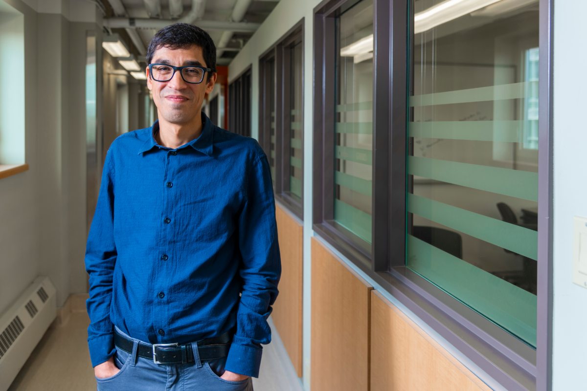 Sheref Mansy, professor in the Department of Chemistry, pictured outside his lab at the University of Alberta.